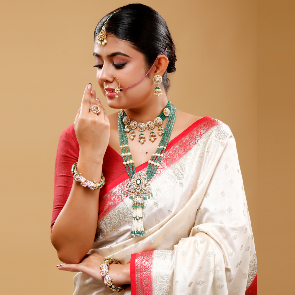 Intricately crafted Kundan jewels that echo royal elegance